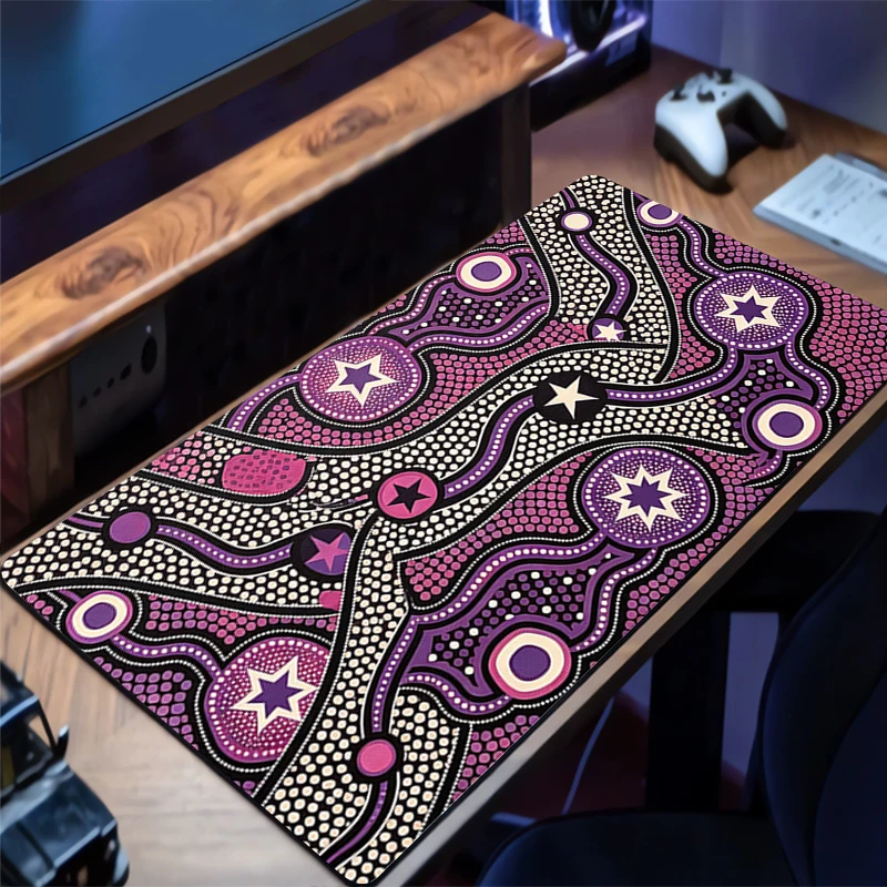 Mouse Pad circular pattern Gaming Accessories PC Gamer alfombrilla xxl Computer Desk Mat Laptop Varmilo Keyboard Mousepad