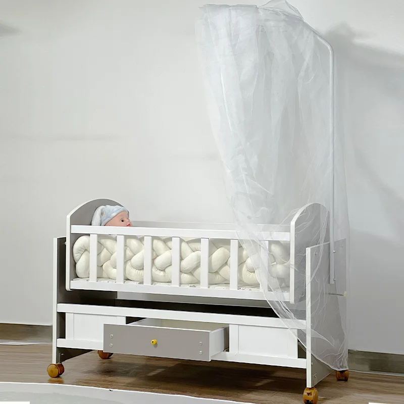 

Оптовая продажа: Новая деревянная колыбель-люлька для новорожденных, приставная кроватка-бассинет для младенцев