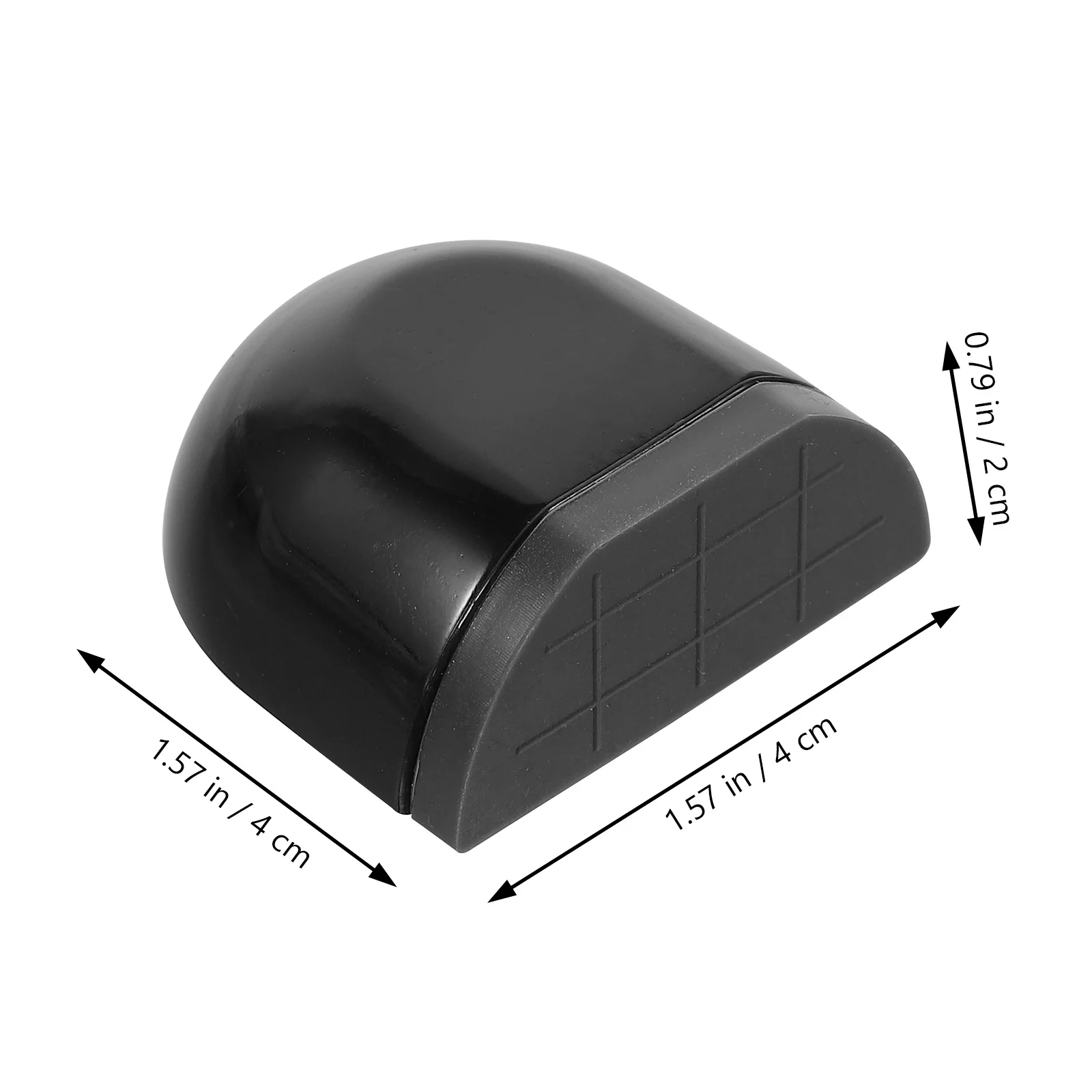 2 قطعة سدادة الباب إسفين حامل الباب البلاستيكي الثقيل المدمج لأمن المنزل تصميم مائل مضاد للتصادم