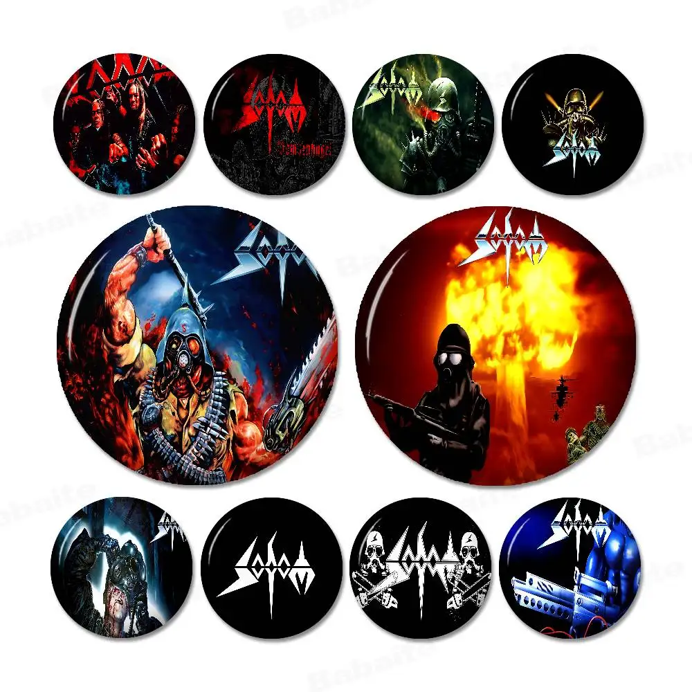 Sodoms Germany Thrash Metal Band 58mm Animals Funny Brooches Badge Backpack Clothes Gift Accessory