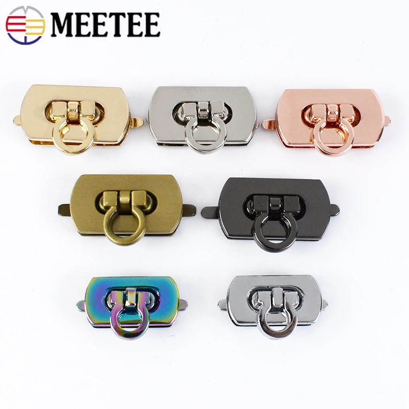 

1-5Pcs 30*17mm Metal Purse Buckle Snap Clasp Bag Luggage Closure Latch Handbag Twist Turn Lock Decoration Hardware Accessories