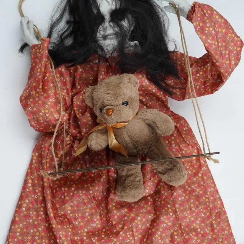 

Звуковая активированная призрачная фигурка, украшение на Хэллоуин для интерьера и улицы JOMD