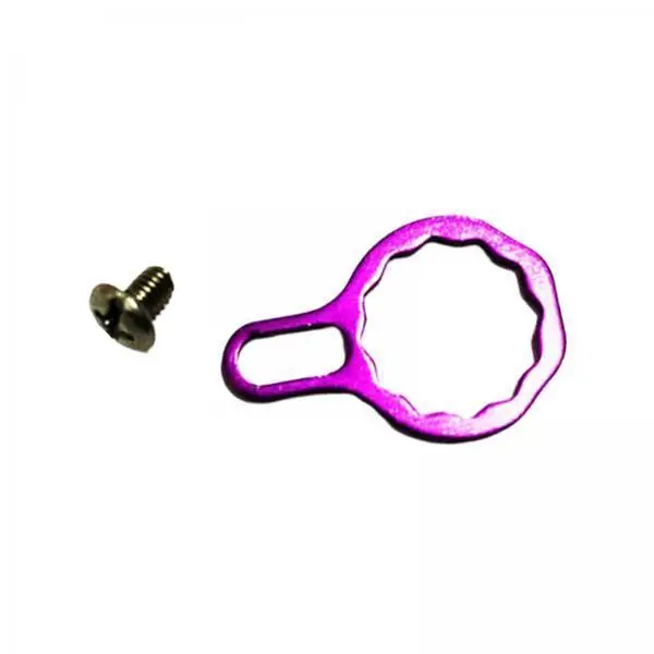 Durable Aluminum Alloy Fishing Reel Lock Plate Stable Rocker Arm Knob with Screw for Reel Repair Parts and Accessories