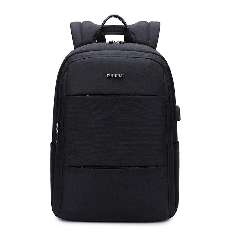 Men's new business and casual backpack with USB, laptop backpack, student school backpack, double shoulder backpack