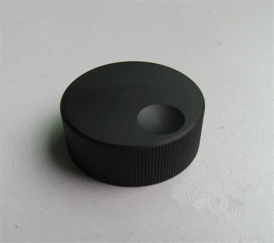 2Pcs Aluminum Alloy Knob Potentiometer Finger Black Solid Sandblasting Knobs Stripes Stove Rotary 32*13mm Volume Tube Amplifier
