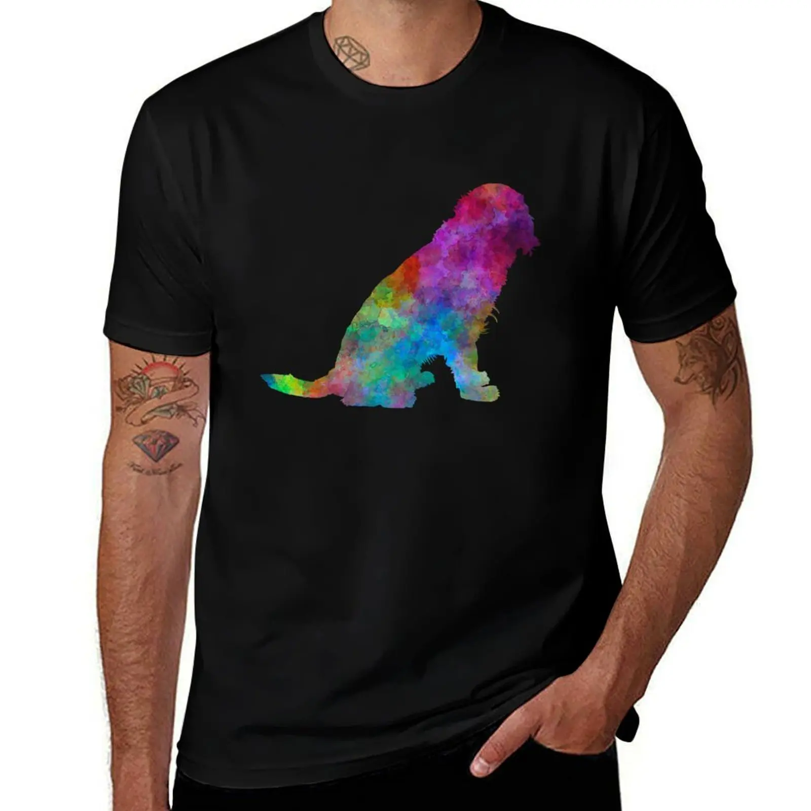 German Spaniel in watercolor T-Shirt Casual Work Wear T-Shirt