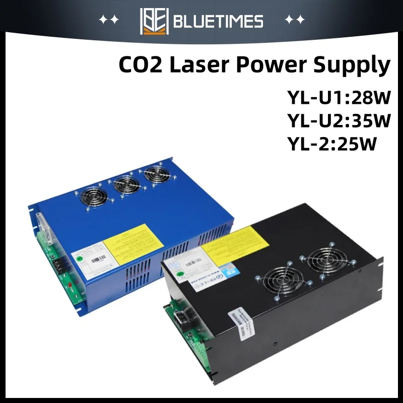 

Bluetimes 40-300W CO2 Laser Power Supply for CO2 Laser Engraving and Cutting Machine Glass Laser Tube