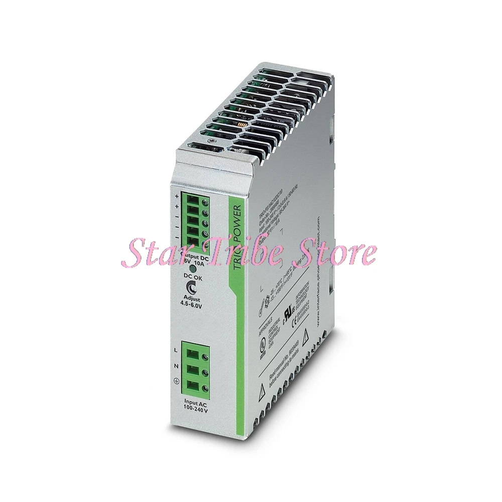 Power Supply TRIO-PS/1AC/5DC/10 2902646 TRIO POWER Power Supply DIN Rail Installation 5 V DC/10 A