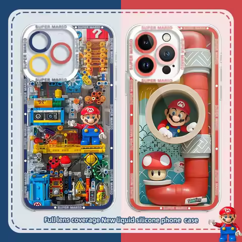 Building Game M-Marios Silicone Case For Samsung Galaxy S24 S23 S22 Ultra S21 S20 FE Note 20 10 Plus A15 A25 A35 A55 Back Cover