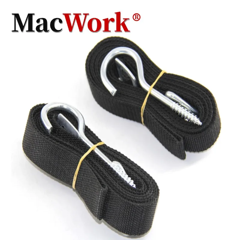 

2 PCS Kayak Hook Wall Mount Storage Sling Hangers Toughbuilt Lifting Rope Adjustable Storage Straps Paddleboard Sling
