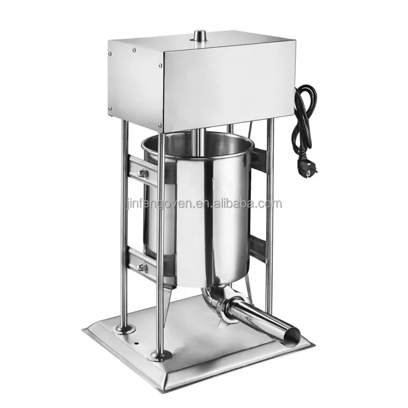 Industrial Electric Sausage Filler Stainless Steel Meat Stuffer Machine for Home Commercial Kitchen Use High Capacity Link