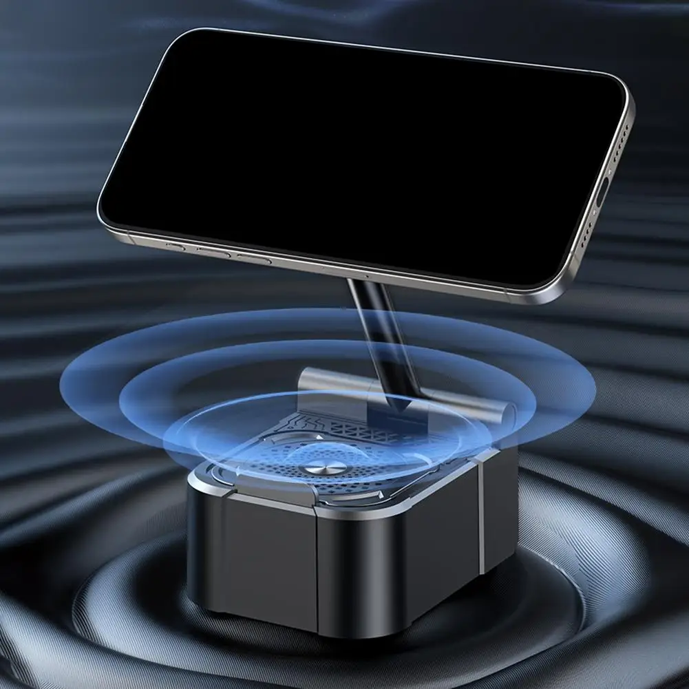 

Magnetic Foldable Desk Phone Stand Holder Table 360° Rotation Smartphone Mount with Wireless Bluetooth Speaker Stereo Sound Box