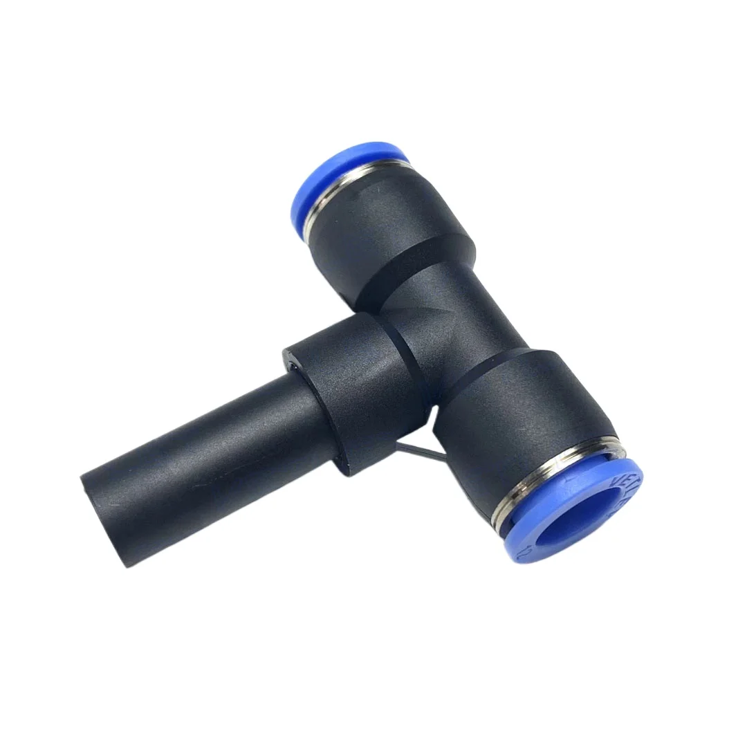 PTJ Tee 3 Ways Push In Connect Turn To  4 6 8 10 12 mm Tube OD Plug Pneumatic Air Fitting Connector Adapter