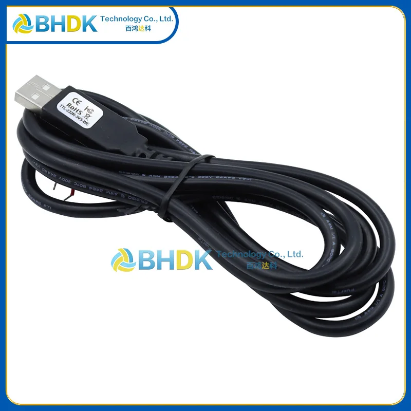 For TTL‑232R‑3V3‑WE USB To 3.3V TTL UART Serial Converter Cable FT232R Chip 1.8M Bare Wire End Debug Wire