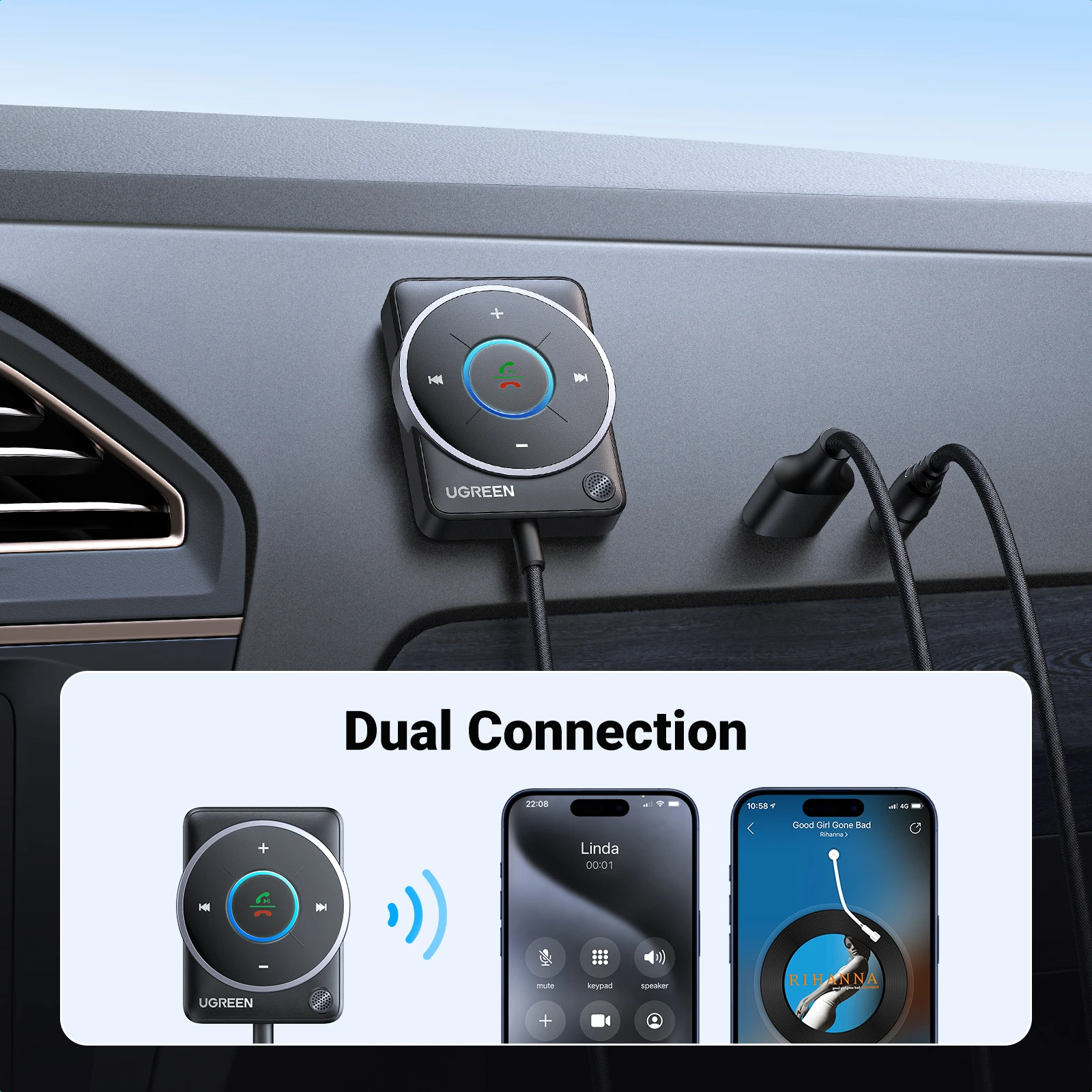 UGREEN USB 3.5mm 무선 블루투스 5.4