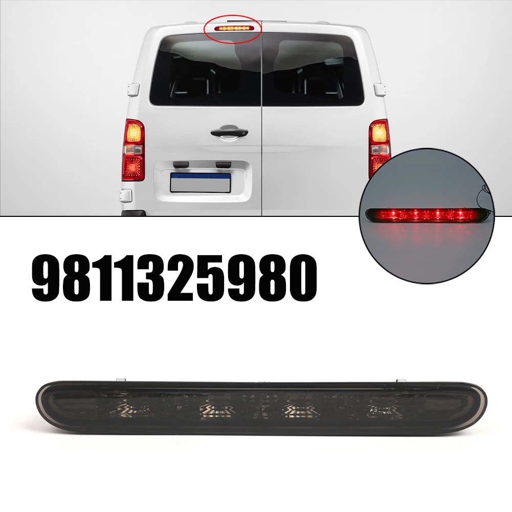 

For Rear Installation 26*3*4CM Brake Light Rear Light ABS Material OEM Number 9811325980 For JUMPY IV 2016-2024