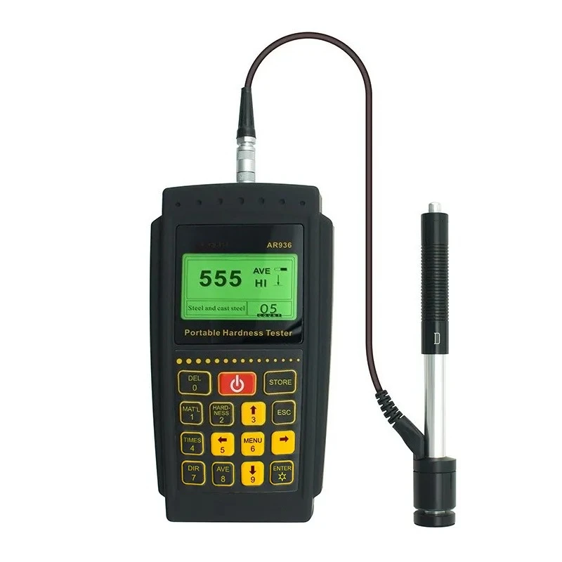 Hardness Tester Portable Material Strength Measurement Tool for Engineers Metal Inspection Aluminum Case Compatible with