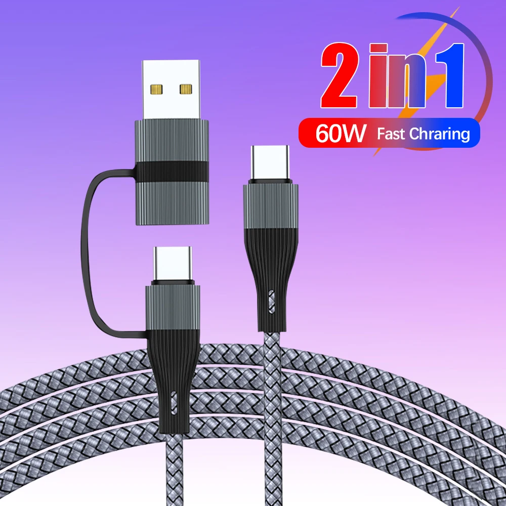 

PD 60W Fast Charging Cable Type C/USB C to Type C Nylon Braided Data Transmission Connection Charge Cable for Phone Laptop