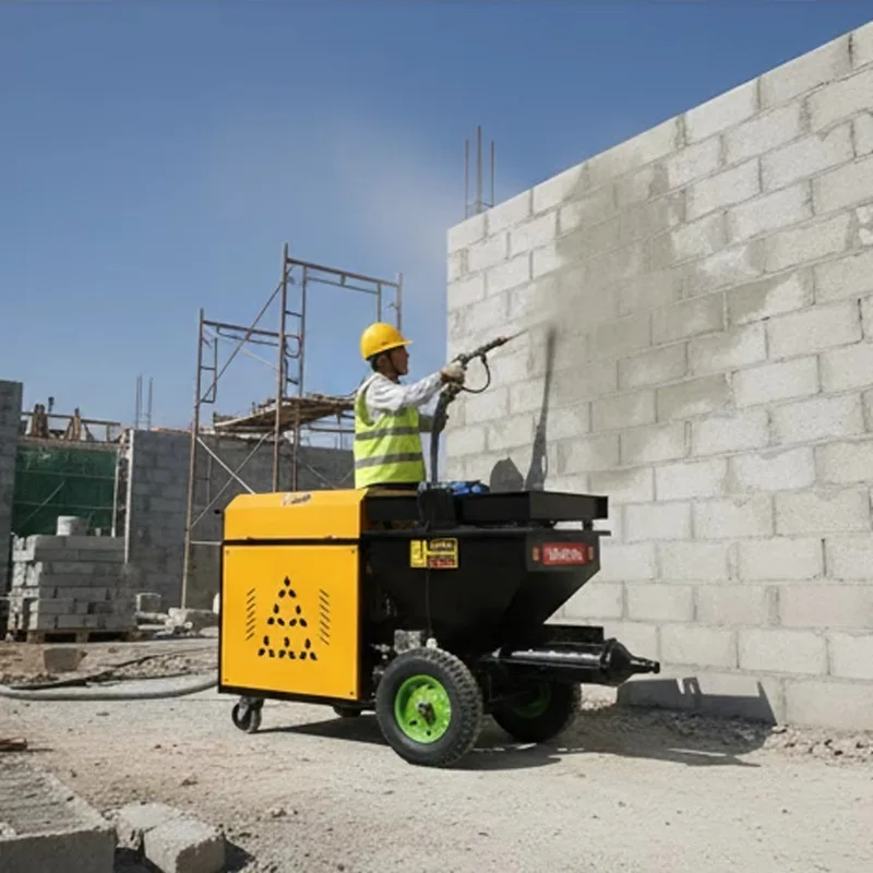 Electric Mortar Spraying Equipment Stable Output System for Cement Plaster Wall Coating and Professional Projects