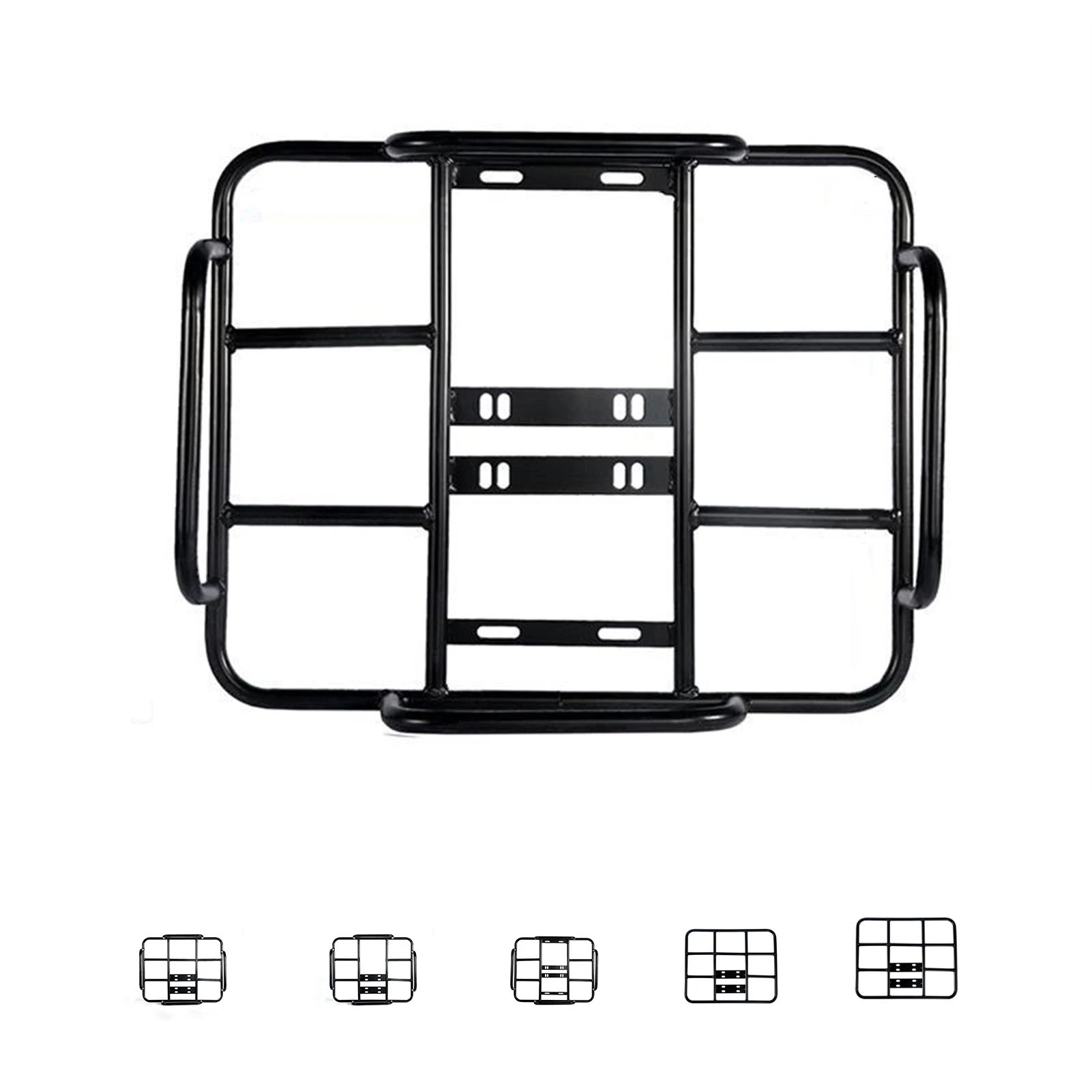 Food Delivery Box Rack Rear Grille 80kg Loading Seamless Steel Tube  for Motorcycle Electric Bike