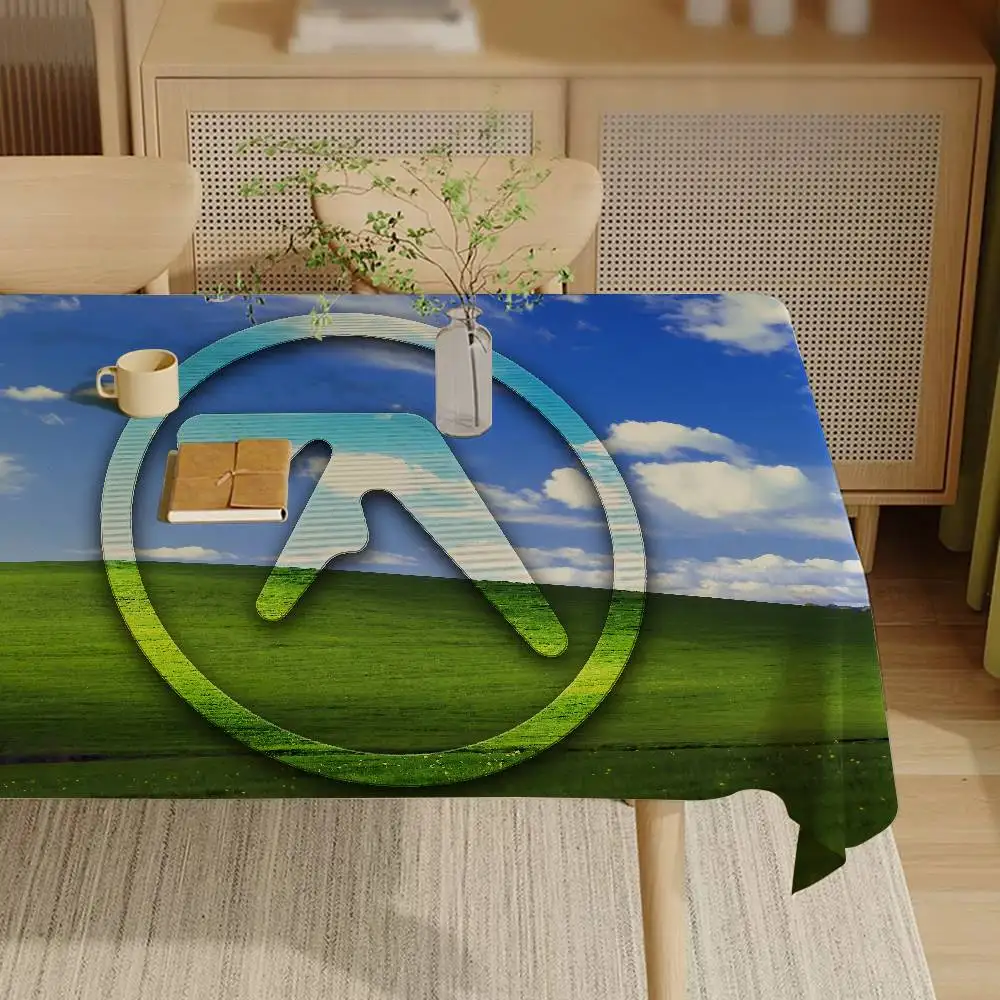 DJ A-Aphex T-Twins Home Tablecloths Dining Decoration And Rectangular Table Accessories Waterproof Cloth Anti-stain