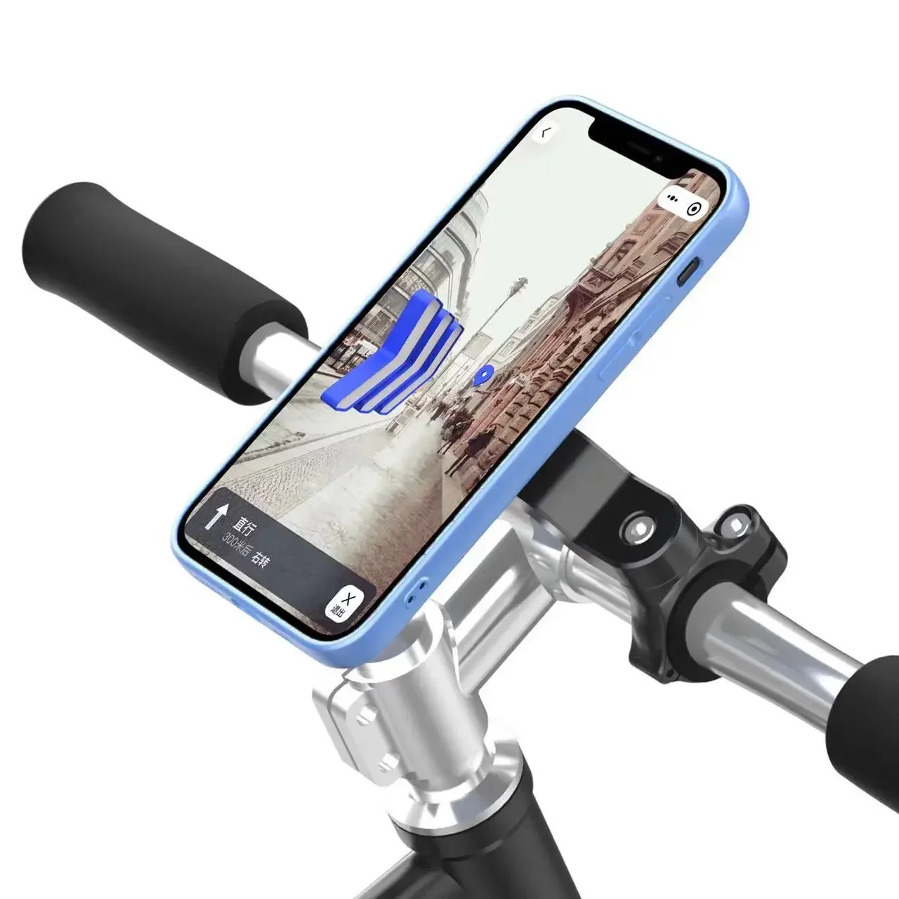 Bike Phone Holder, Motorcycle Mount - Motorcycle Phone Holder, Handlebar Cell Phone Clamp, E-Bike Scooter Phone Clip - view 6
