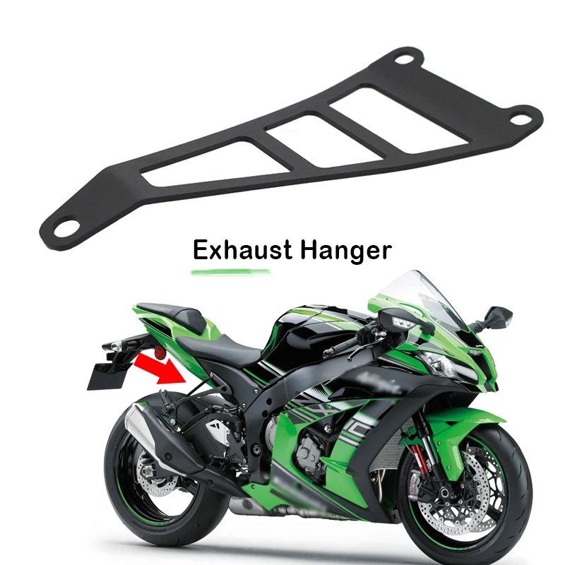 

Motorcycle Aluminium Exhaust Pipes Bracket Hanger Muffler Support For KAWASAKI ZX10R ZX-10R ZX 10R 2011-2018 2014 2015 2016 2017