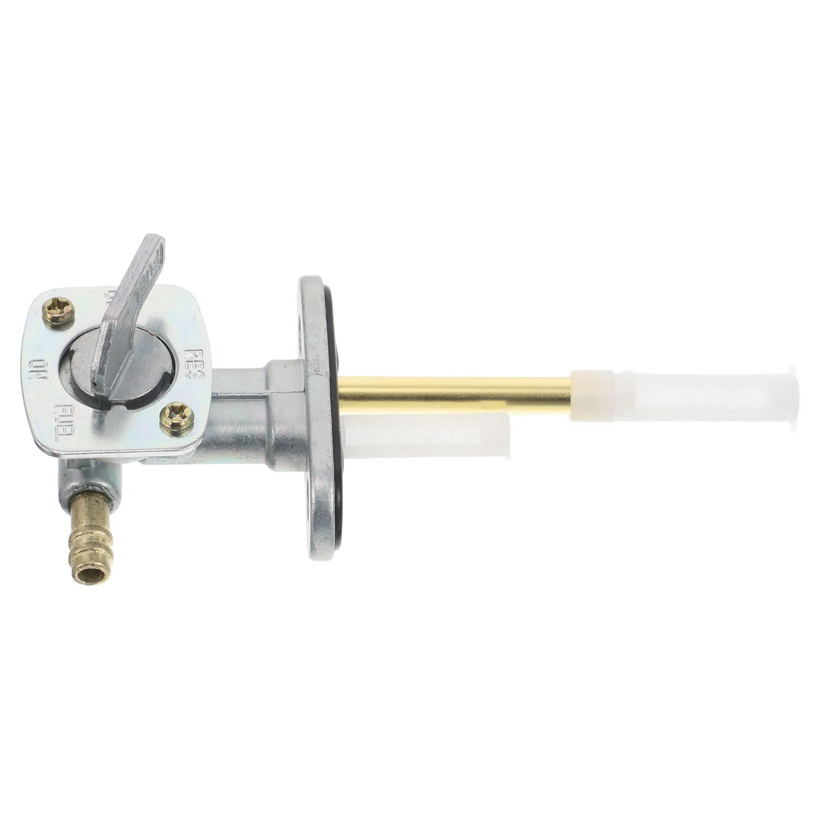 

Oil Tank Shut-Off Valve Universal Gas Petcock For Motorcycle Generator Engine Replacement Durable Leakproof Silver