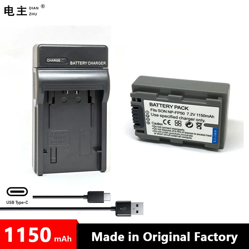 

NP-FP50 NP FP50 Battery Charger For SONY FP30 FP51 HC20 21 22 23 24 26 27 28 30 40 96 SR40 DVD605 805