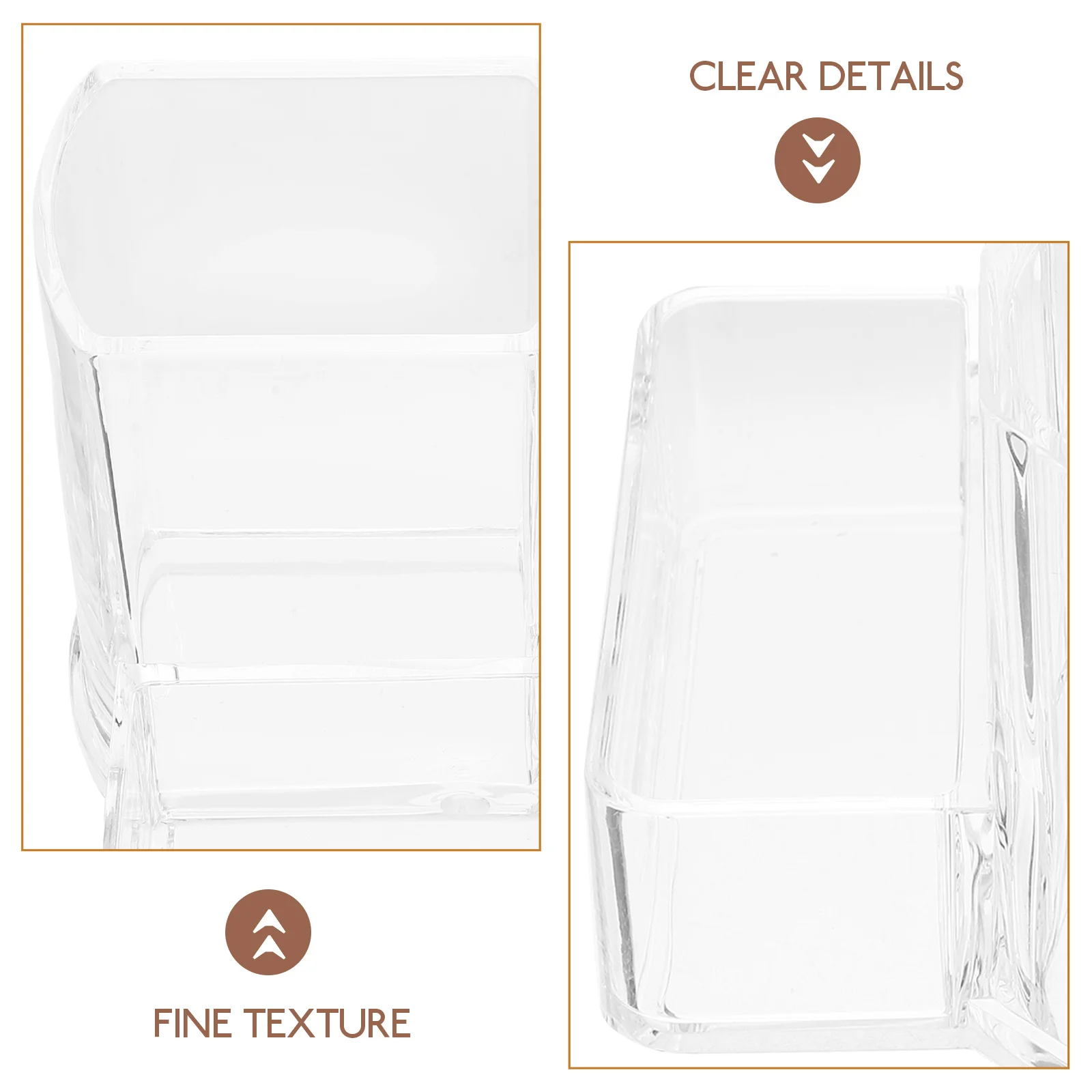 

Pen Holder Storage Box Desktop Stationery Organizer Dust-proof Organiser Acrylic Travel