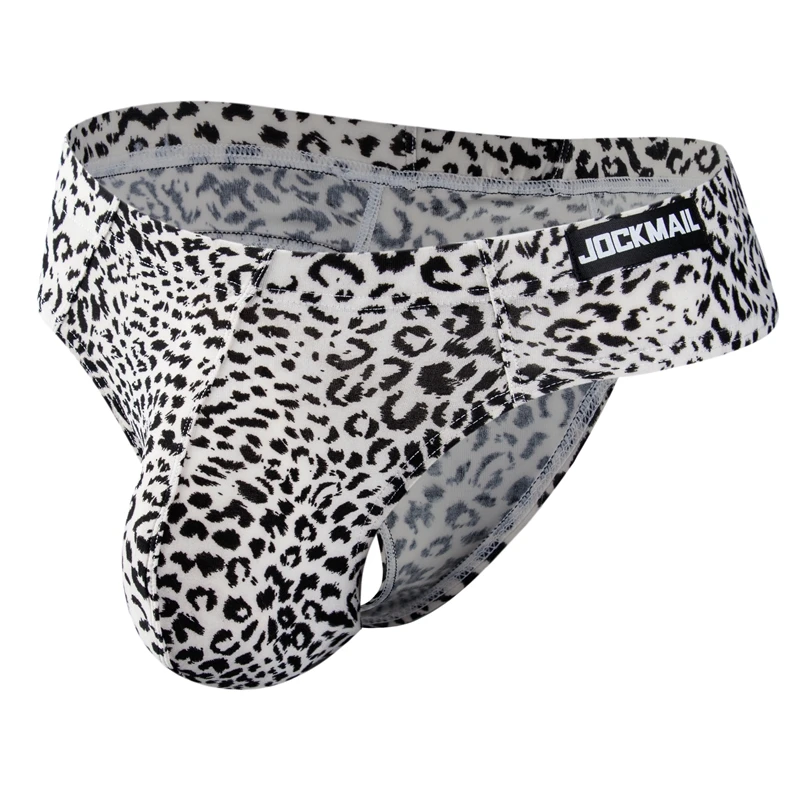 Leopard Print Sexy Men Bikini Brief Underwear Slip Hombre Calzoncillos Jockstrap Thong Men Briefs Pouch Cuecas Gay Underwear