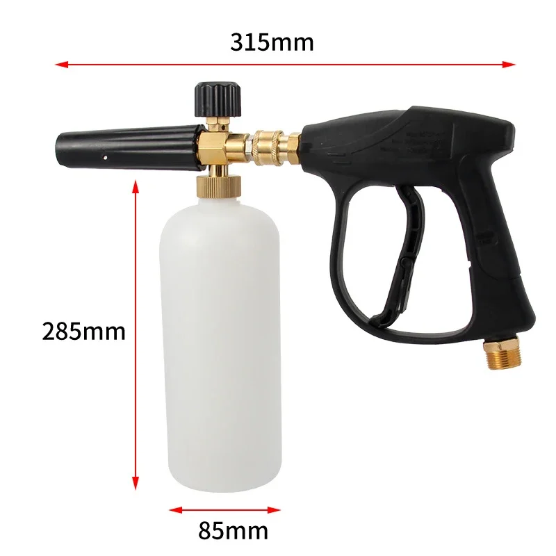 High Pressure Cleaning Foam gun Suit-M22-14 Interface Water Gun 1L Foam Cannon 5 Color Nozzles，Summer car wash tools