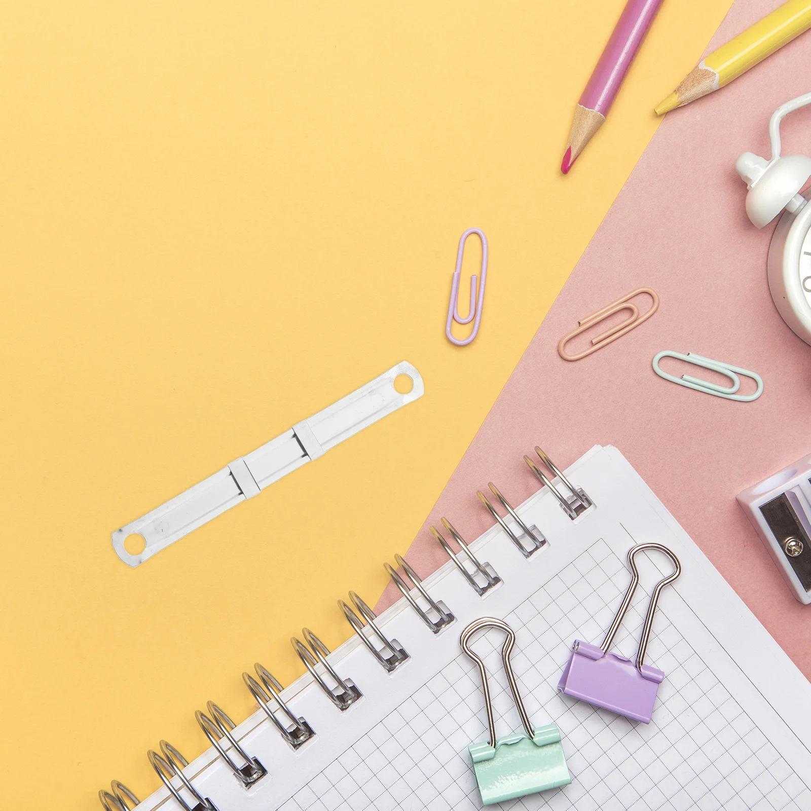 

100pcs Metal Bookbinding Clips Safe Stationery Supplies Practical Fastener Environmental Friendly Easy Install