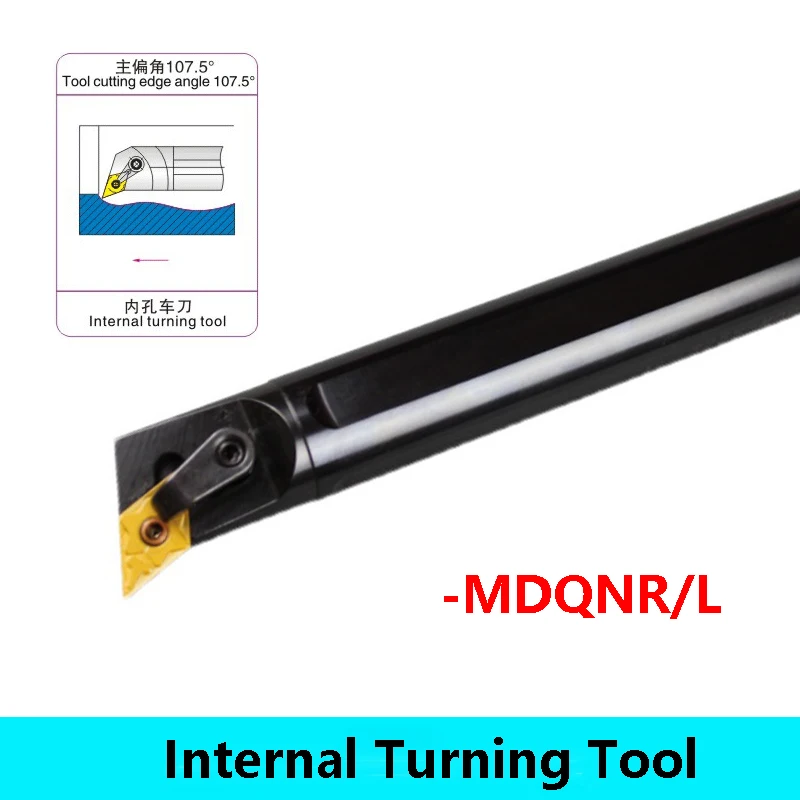 

LIHAOPING Internal Turning Tool Holder S20R-MDQNR11 S20R-MDQNR15 S25S-MDQNR15 MDQNR MDQNL S20R S25S MDQNR11 MDQNR15 Lathe Cutter