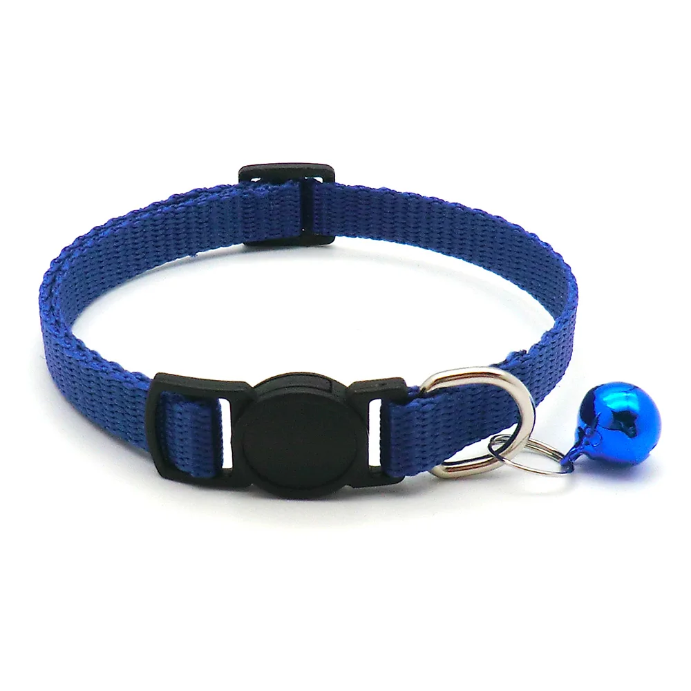 Großhandel 24Pcs Sicherheit Casual Einfarbig Neck Strap Mode Gehen Außerhalb Haustier Katze Hund Kragen Mit Glocke Zarte – Detail 10