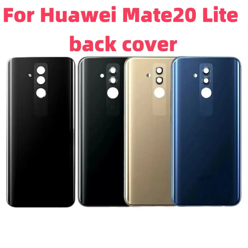 Back cover For Huawei Mate20 Lite Battery Cover Back Glass Panel Rear Housing Door Case Replacement