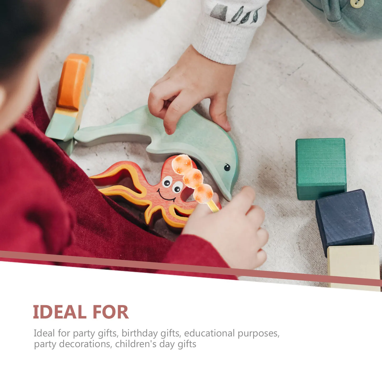 

4Pcs Simulation Barbecue Strings Roast Beef Kids Educational Playset for Hand Eye Coordination Imagination Development Party