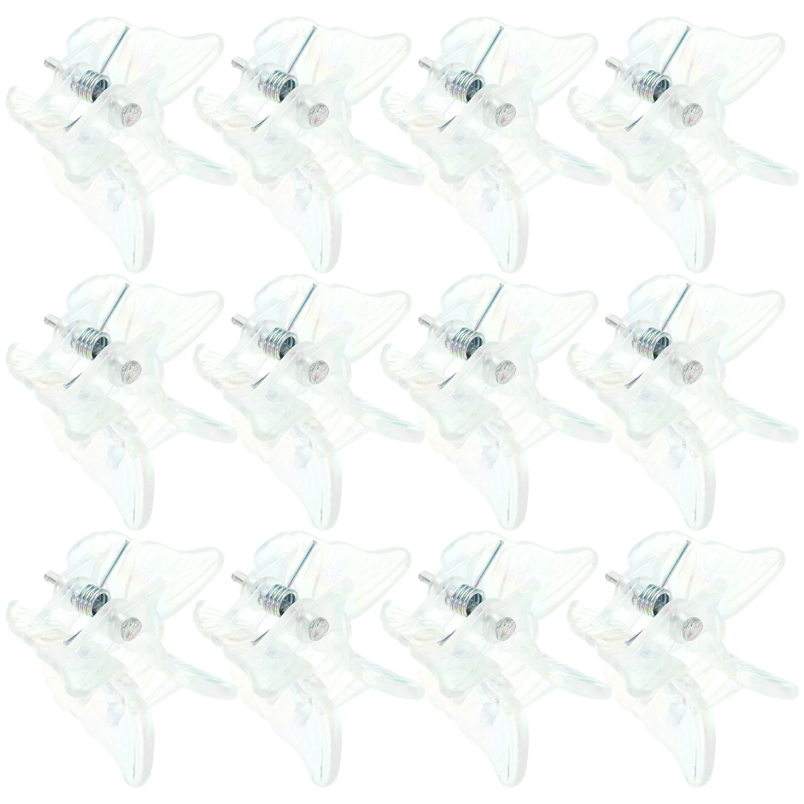 

50 Pcs Hair Butterfly Clip Hairpin Mini Plastic Yellow Butterflies Clips Small