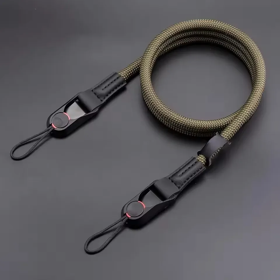 1M Quick Release Ronde Koord Camera Band Snel Afneembare Schouderband voor DSLR Spiegelloze Camera Verstelbare Camera Nekband