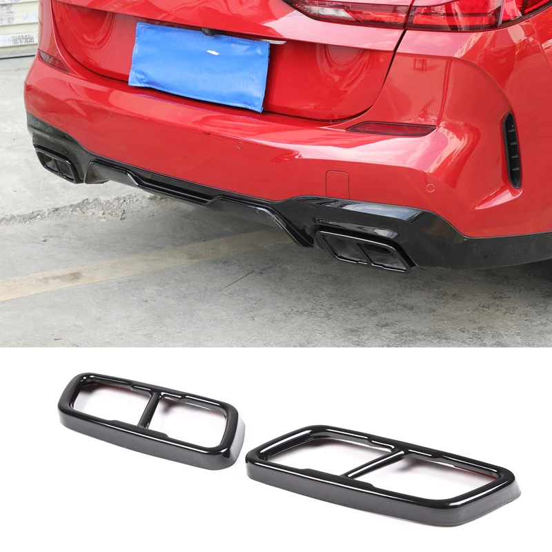 

Декоративная накладка из нержавеющей стали черного цвета для выхлопной трубы BMW 2 серии F44 2020-2026+ – аксессуар для защиты автомобиля