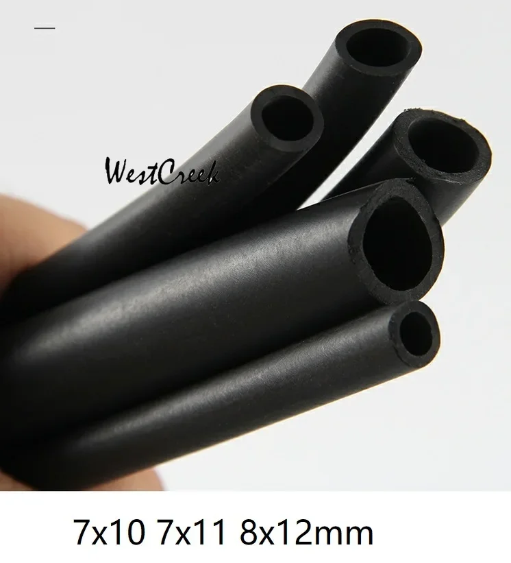 WESTCREEK 7x10mm FKM tube Viton tubing FPM hose Fluorine rubber hose fluororubber flexible pipe heat Corrosion solvent oil disel