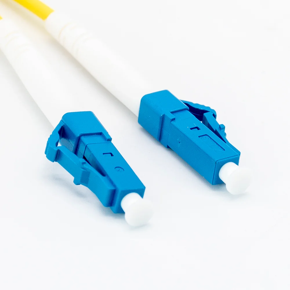 3M OS2 Single Mode LC to LC Fiber Patch Cable, 9/125μm, Singlemode Simplex, Yellow