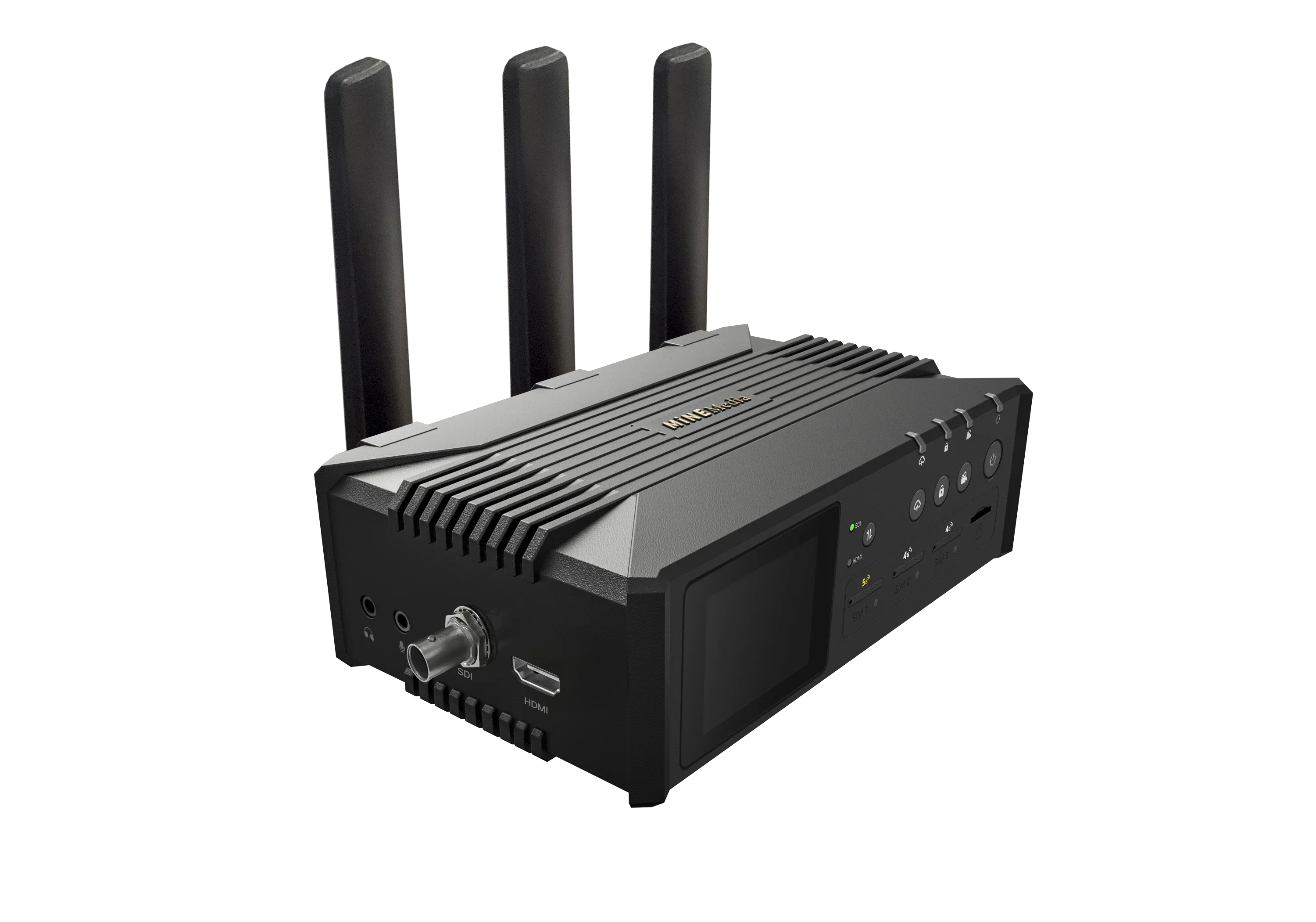 3X4G LTE Bonding Cellular Wireless Broadcast Outdoor Video Encoder SRT For Live Streaming With H.265/HDMI/SDI/1080P