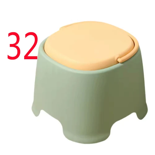 

32 Small Stool Foot Rest European ,with Handle,Creative Seating Chair Toilet Step Stool for Laundry Bathroom Bedroom Home