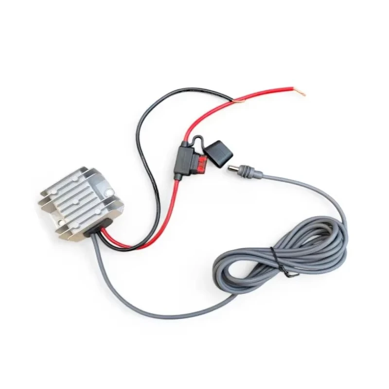 Mini DC Power Cable Anderson Charging Socket Male 5.5x2.1mm Connector 12V to 30V 48V Converter with Fuse