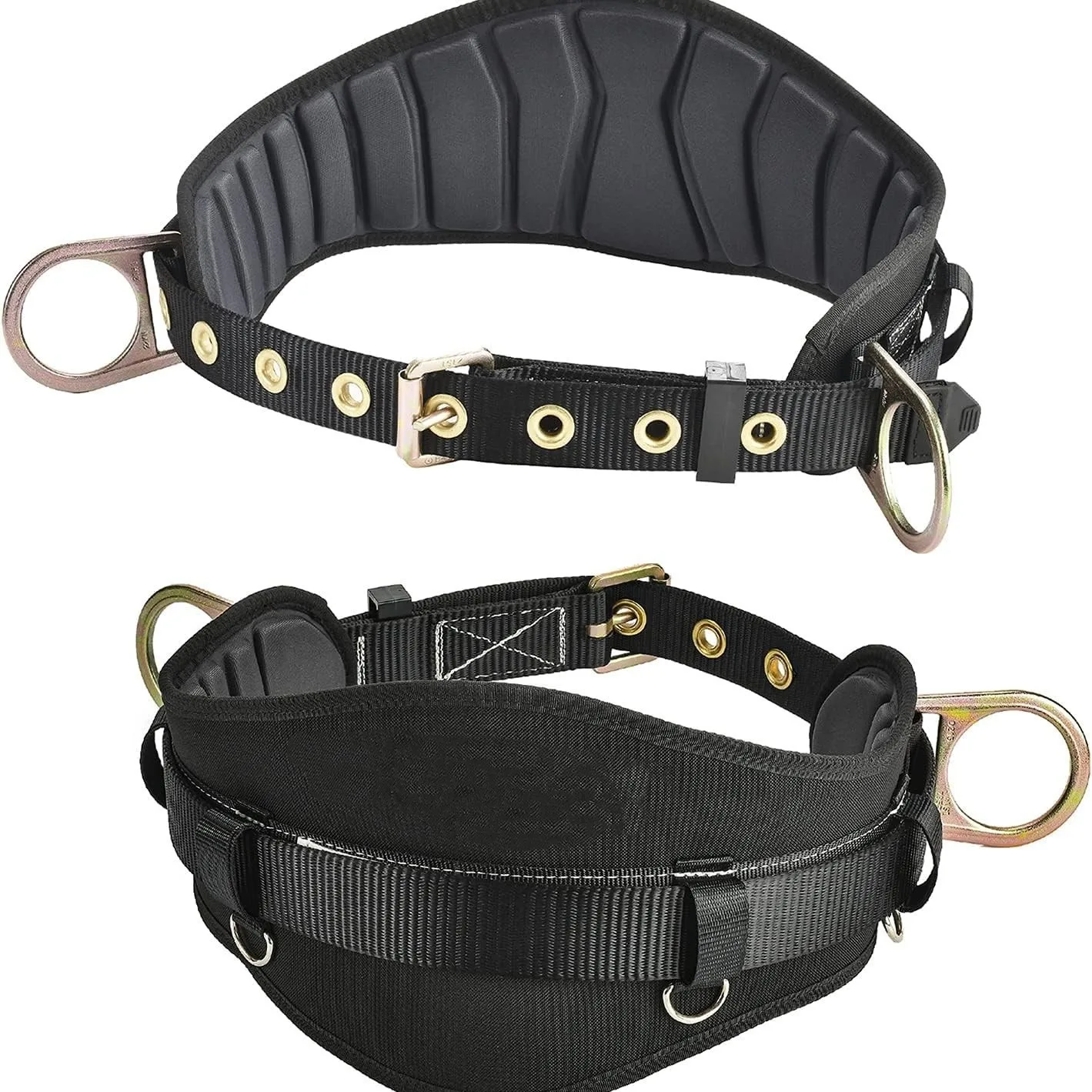 

High-Altitude Work Safety Harness Electrician's Belt 3 D-Rings Adjustable Abrasion-Resistant Safety Belt Set Security Protection