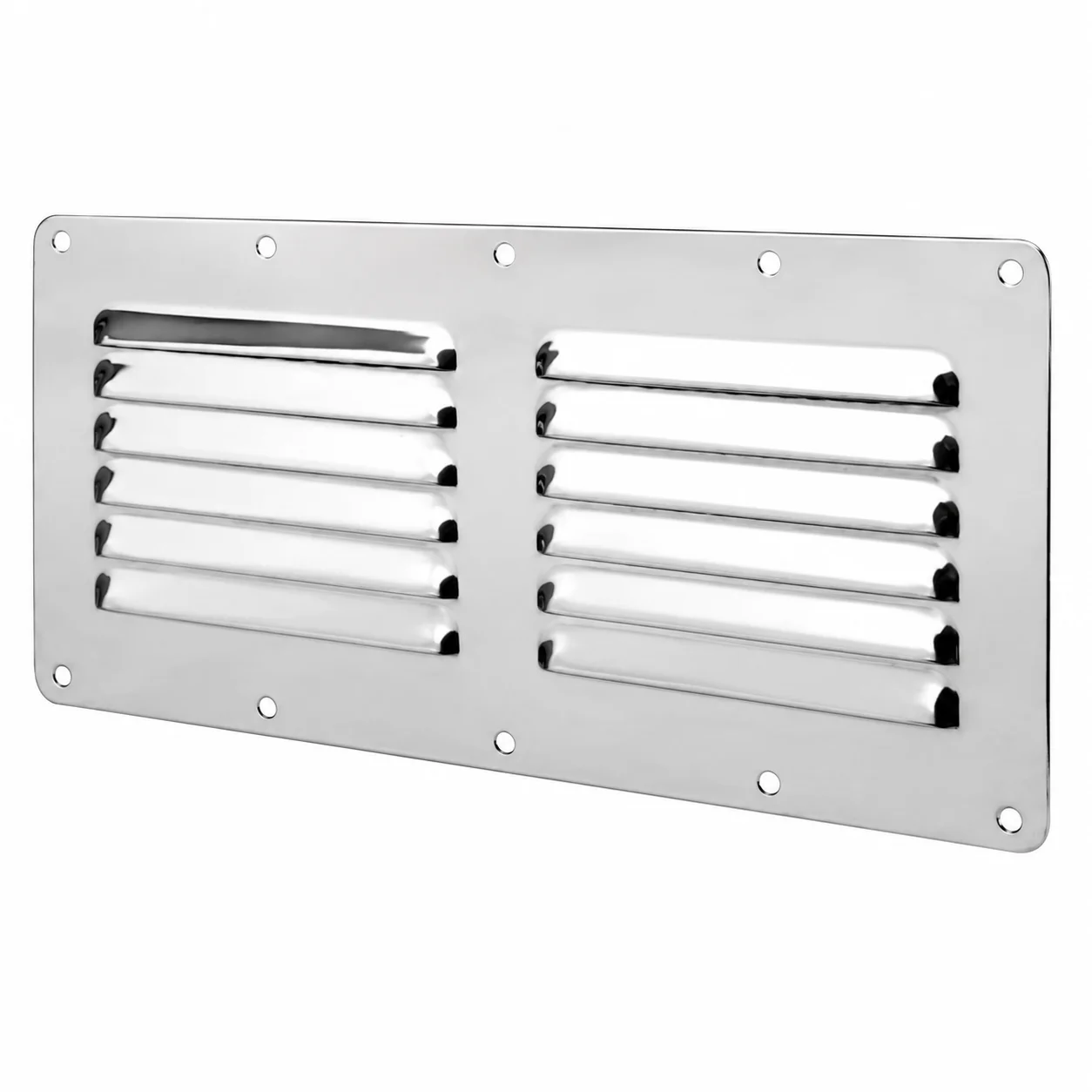 

Stainless Steel Double Louver Vent Cover Marine Air Vent Grille Exhaust Ventilation Plate Boat Hardware Boat Vent Covers