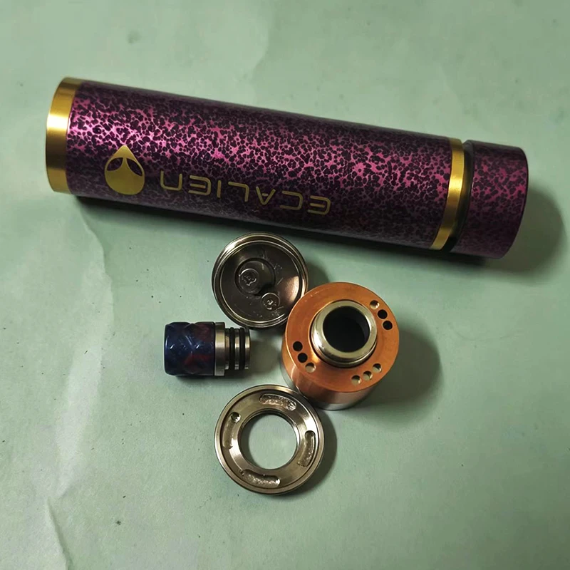 Ecalien kit mod 316SS 18650 Pil Mekanik mod VS Hellfire V6 Stratum V11 Drop Dead 4 V3 ORER 60W SBS Dekoratif aksesuarlar