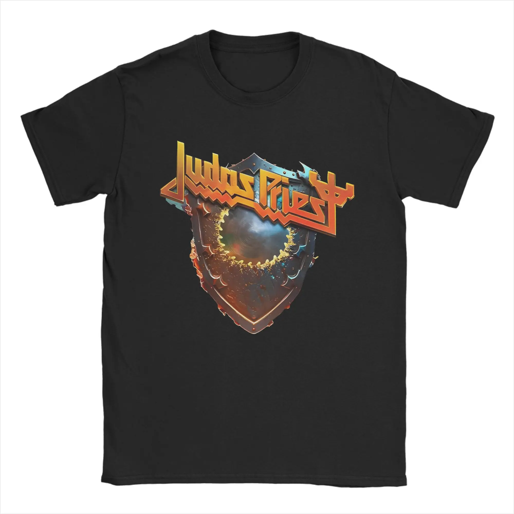

Футболки Judas Priest Shield Of Pain Tour 2025 для мужчин, креативные хлопковые футболки с круглым вырезом и короткими рукавами, подарочные товары