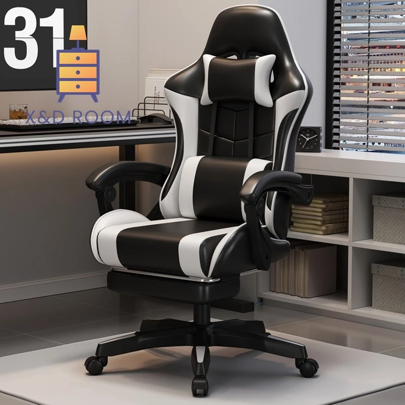 X&D Sponge Internet Cafe Esports Chair Internet Cafe Computer Chair Home Reclining Office Chair Comfortable Rotating Chair 2025